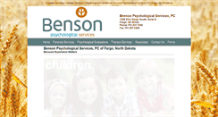 Desktop Screenshot of bensonpsychologicalservices.com