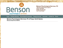 Tablet Screenshot of bensonpsychologicalservices.com